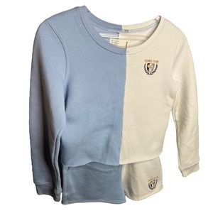 RSQ Kids Crewneck Sweater + Shorts Tennis Club Outfit Set
